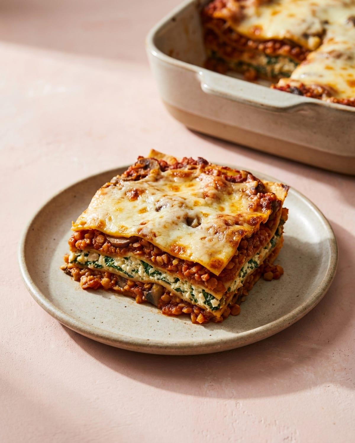 Big Lasagna with White Bean Ricotta