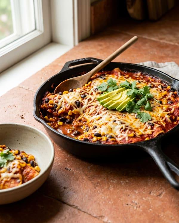Cheesy Enchilada Skillet