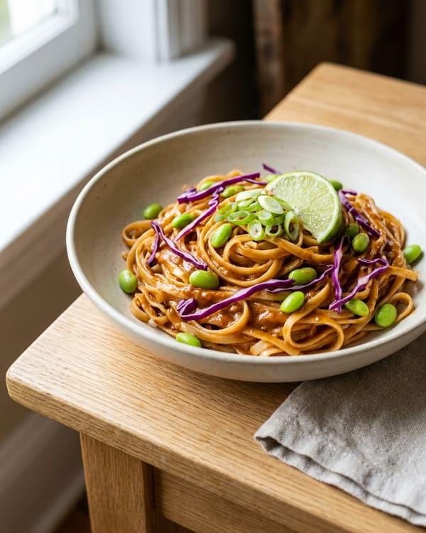 Fifteen-Minute Peanut Noodles