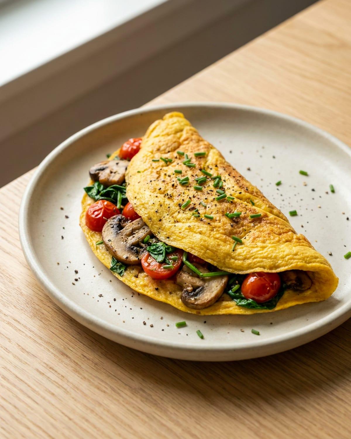 Fluffy Chickpea Omelet