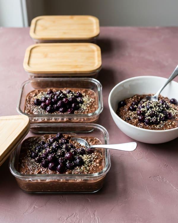 Four-Day Blueberry Protein Oats