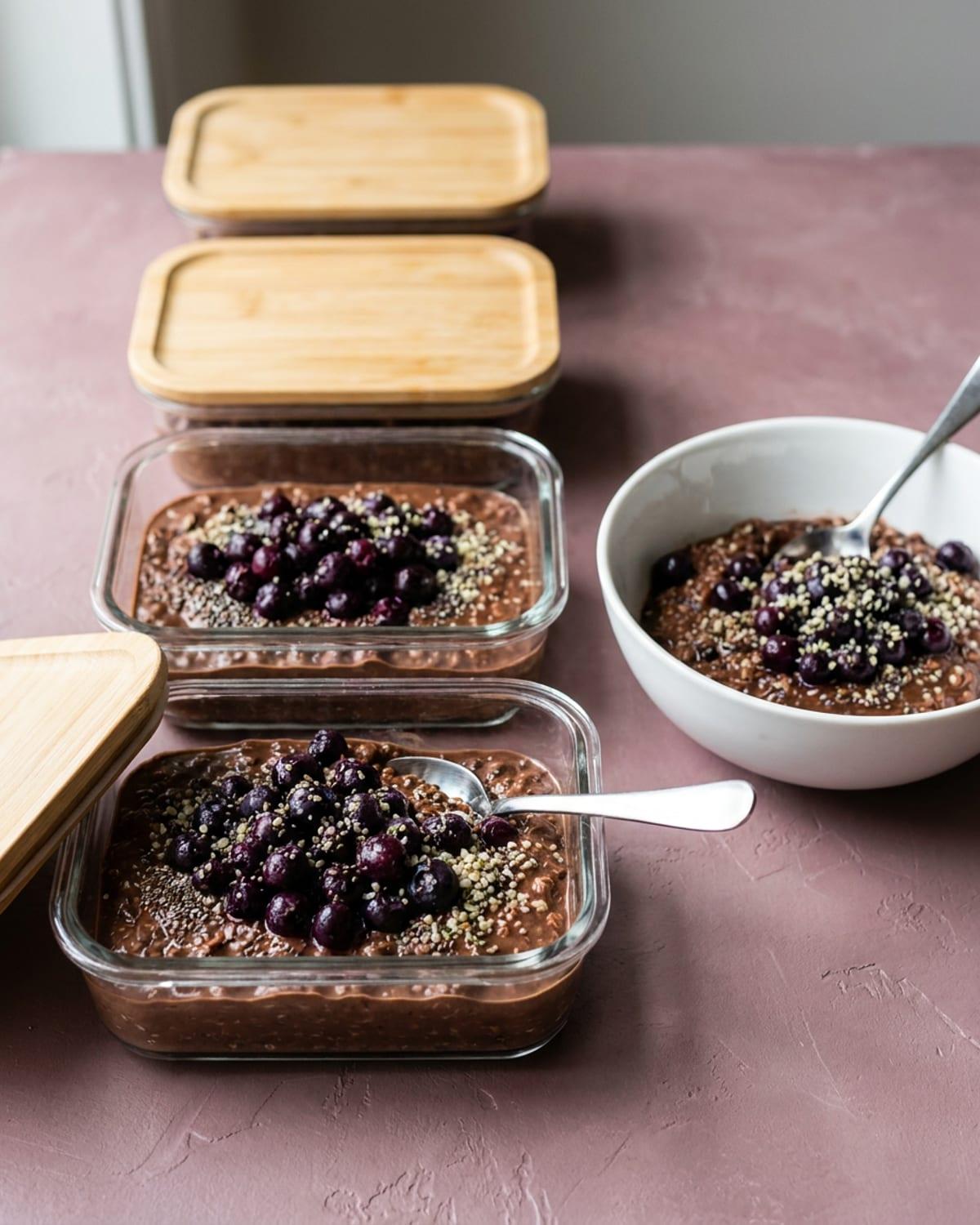 Four-Day Blueberry Protein Oats