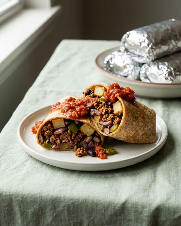 Chorizo-Style Freezer Breakfast Burritos