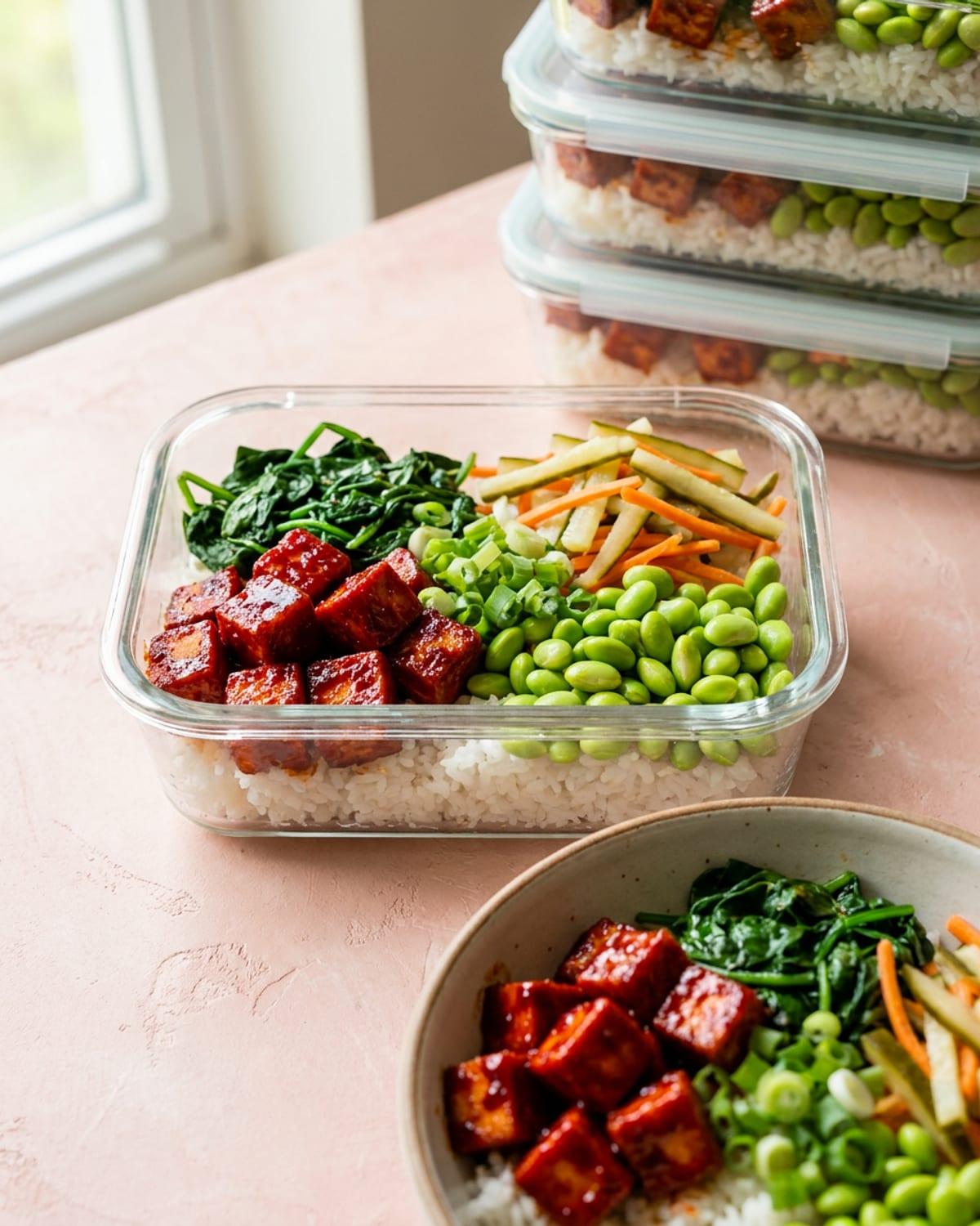 Korean BBQ Tofu Bibimbap Box