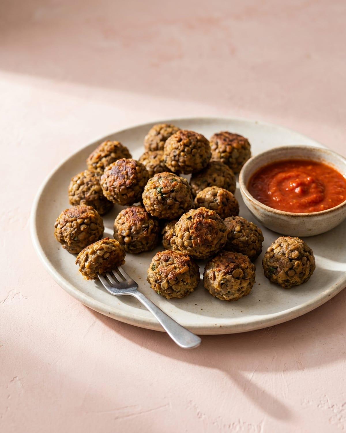 Lentil Meatball Bites