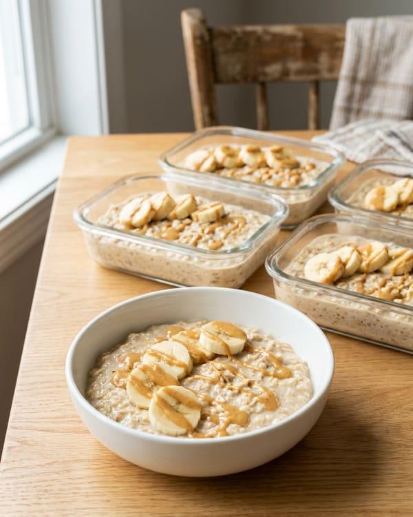 Peanut Butter Banana Batch Oats