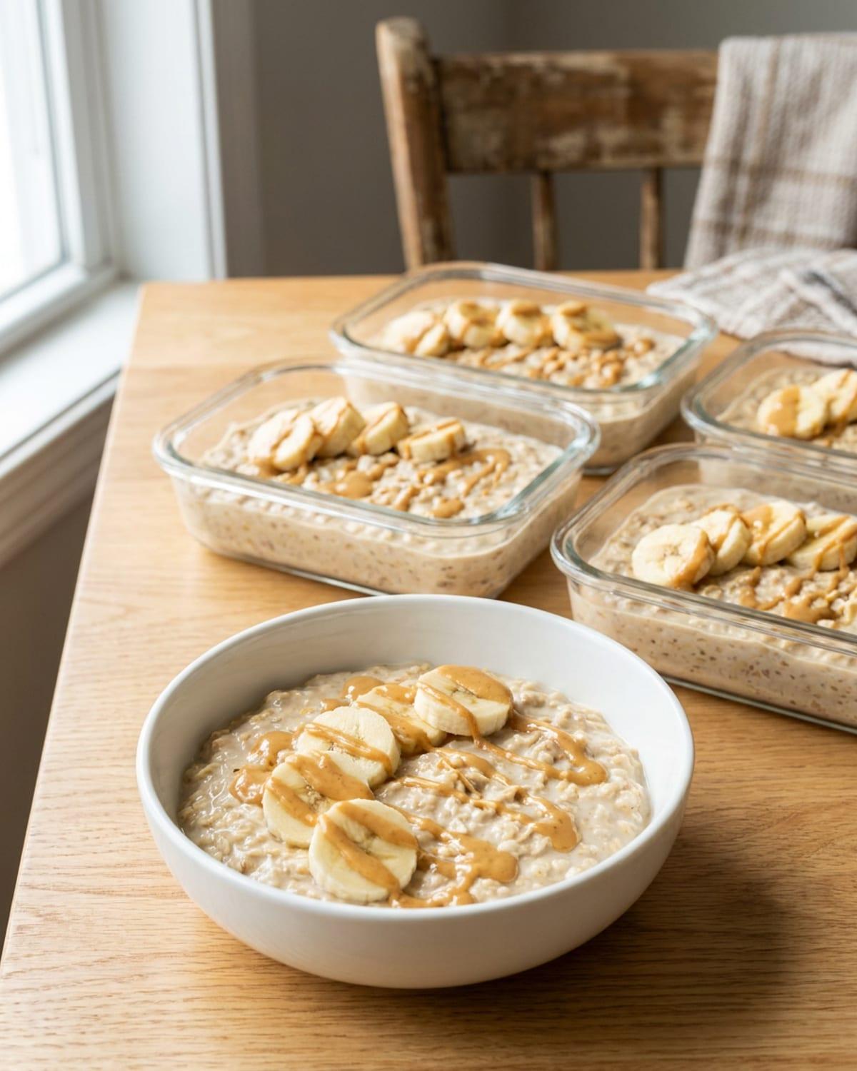Peanut Butter Banana Batch Oats
