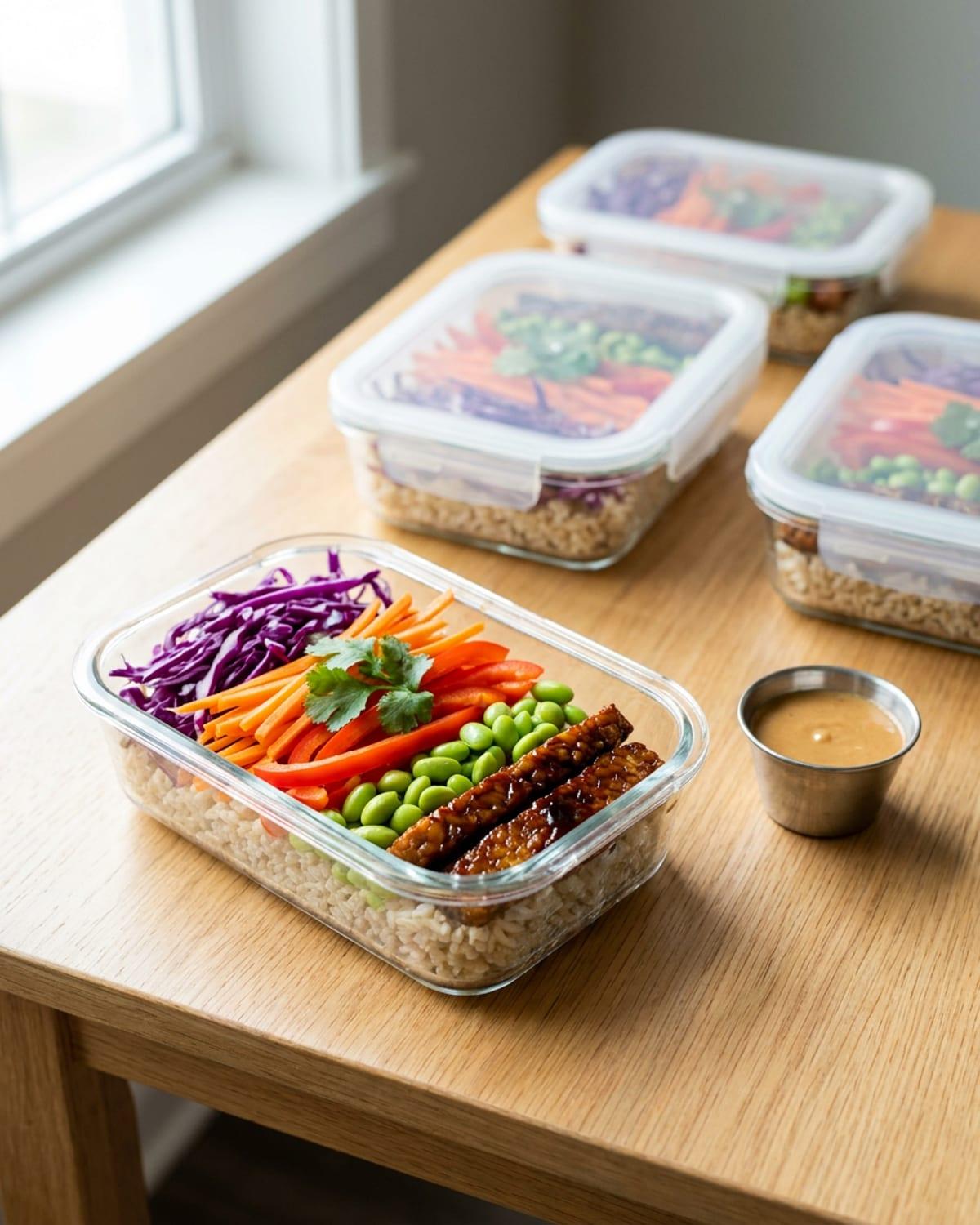 Peanut Tempeh Rainbow Box