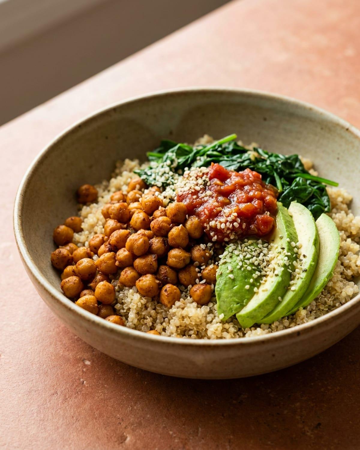 Savory Chickpea Breakfast Bowl