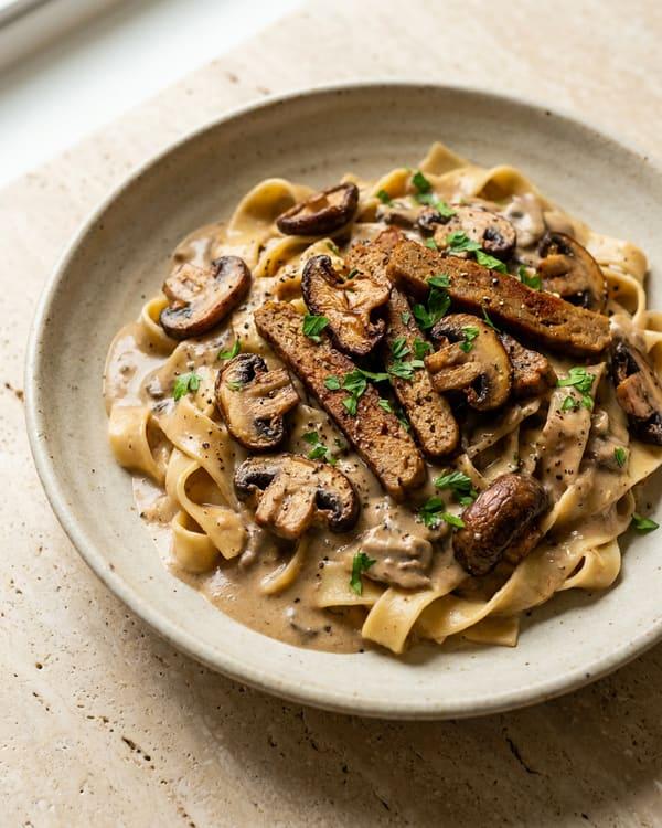 Creamy Mushroom Stroganoff