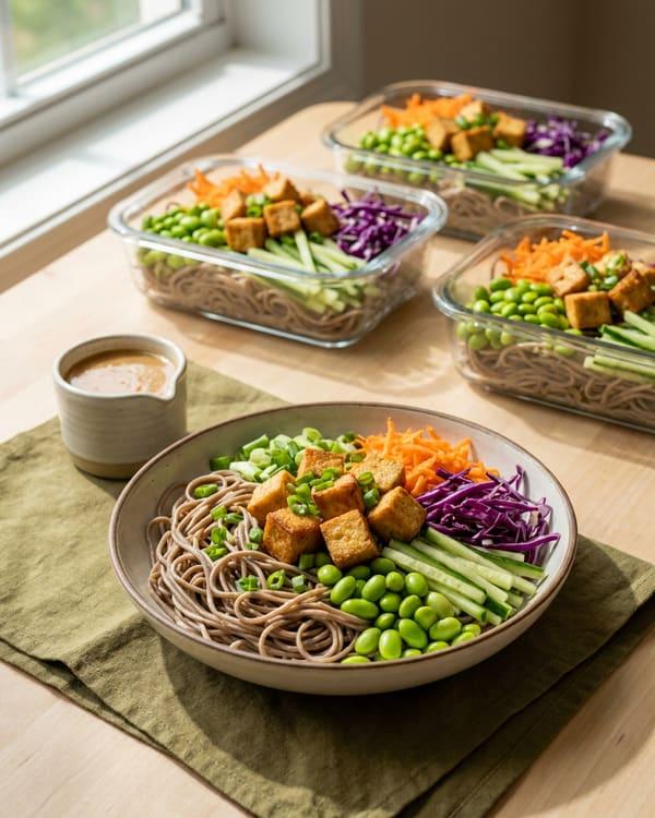 Sesame Ginger Edamame Soba Box