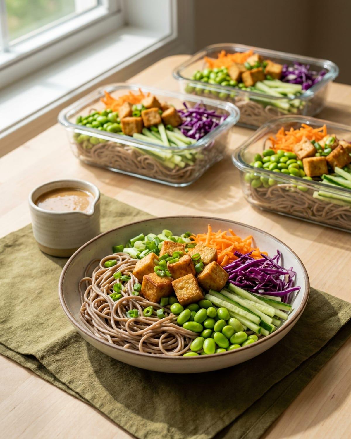 Sesame Ginger Edamame Soba Box