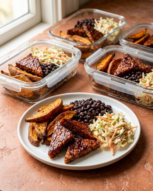 Smoky BBQ Tempeh and Sweet Potato Box