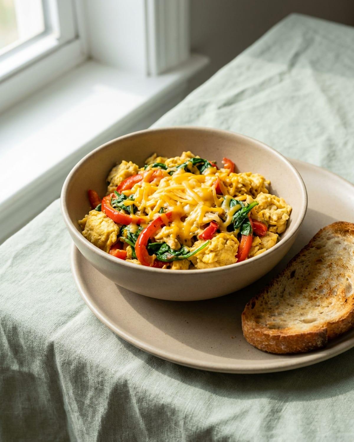 Ten-Minute Veggie Scramble