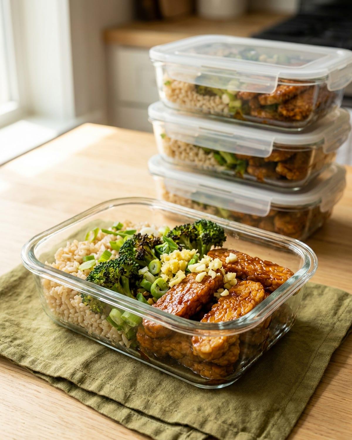 Teriyaki Tempeh Meal-Prep Boxes