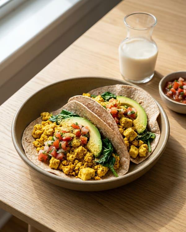 Tofu Scramble Breakfast Tacos
