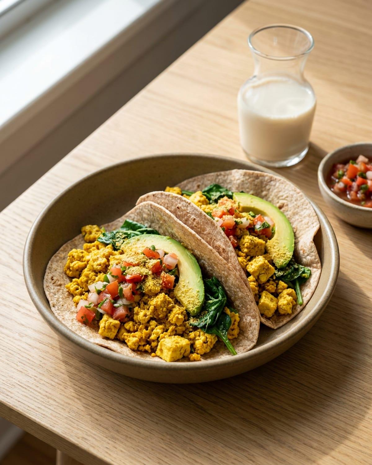 Tofu Scramble Breakfast Tacos