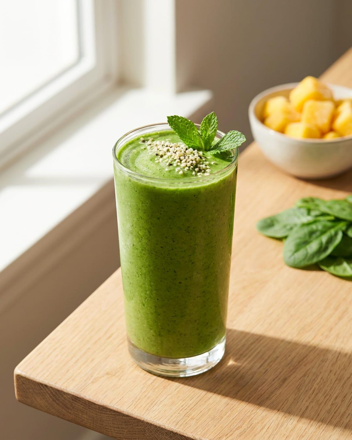 Tropical Green Protein Smoothie
