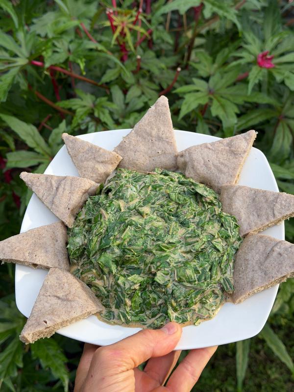 Coconut Creamed Tongan Spinach