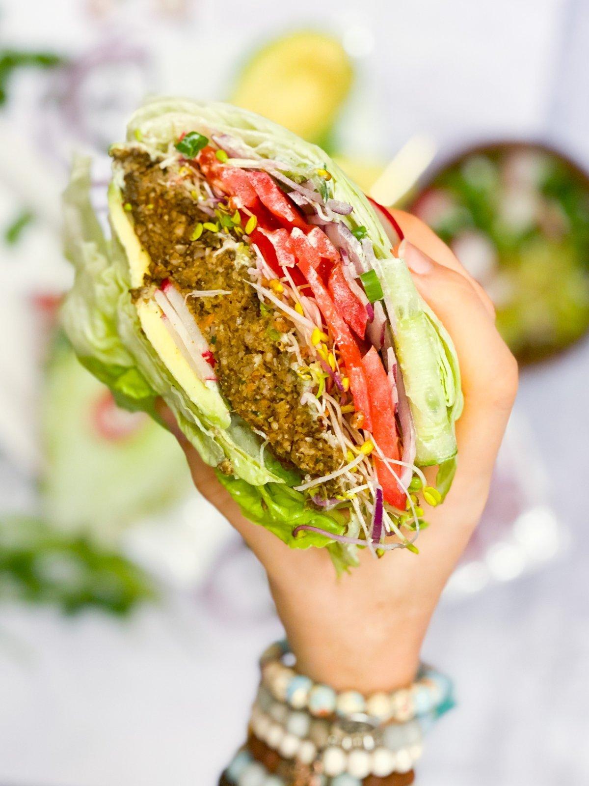 Lissa's Raw Falafel Burgers