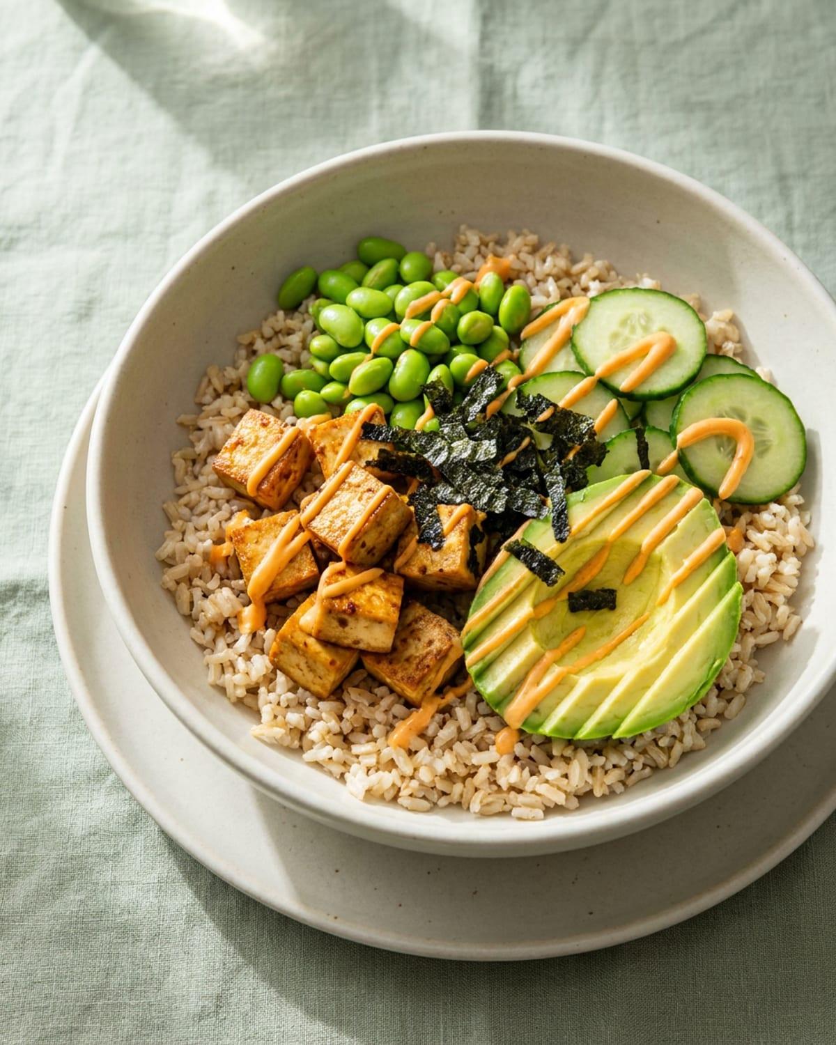 Spicy Tofu Poke Bowl
