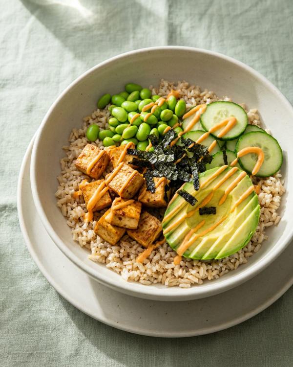 Spicy Tofu Poke Bowl