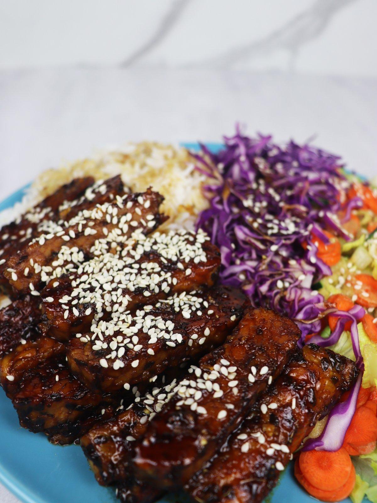 Teriyaki Tempeh Plate