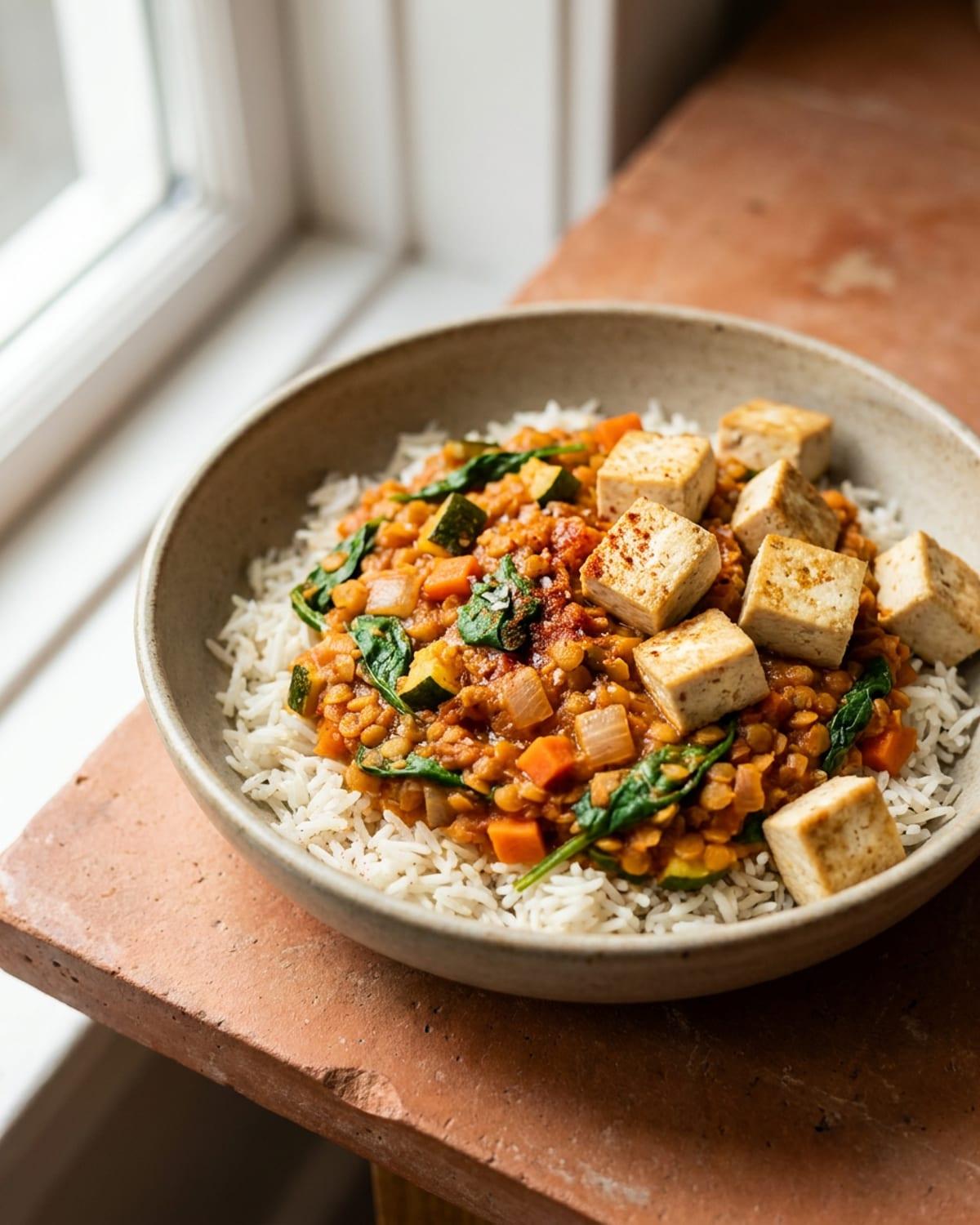 Dawid's Rice and Red Lentil Plate