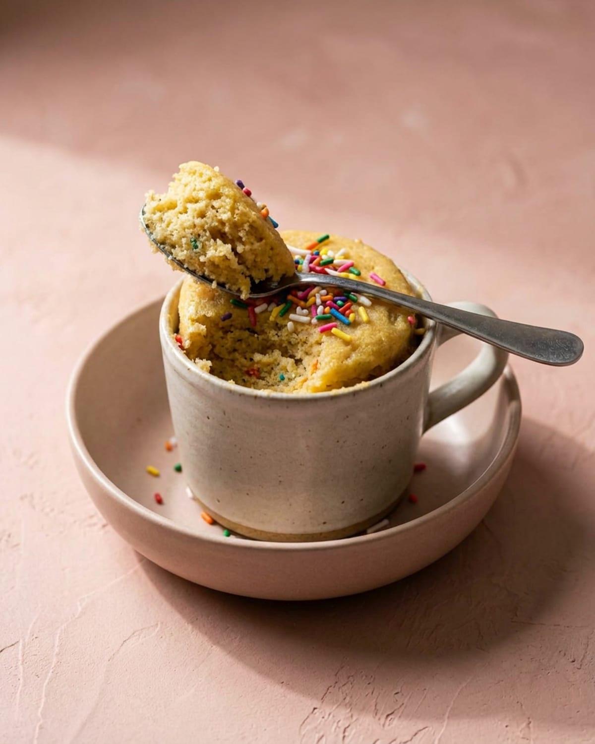 Melissa's Protein Mug Cake (Birthday Cake)