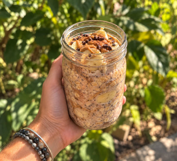 Peanut Butter Banana Overnight Oats