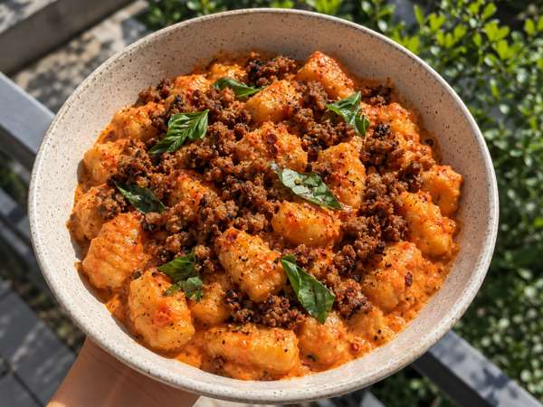 Roasted Red Pepper Gnocchi