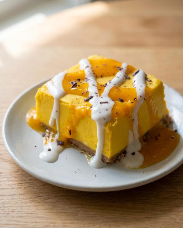 Shelli's Raw Vegan Mango Cheesecake