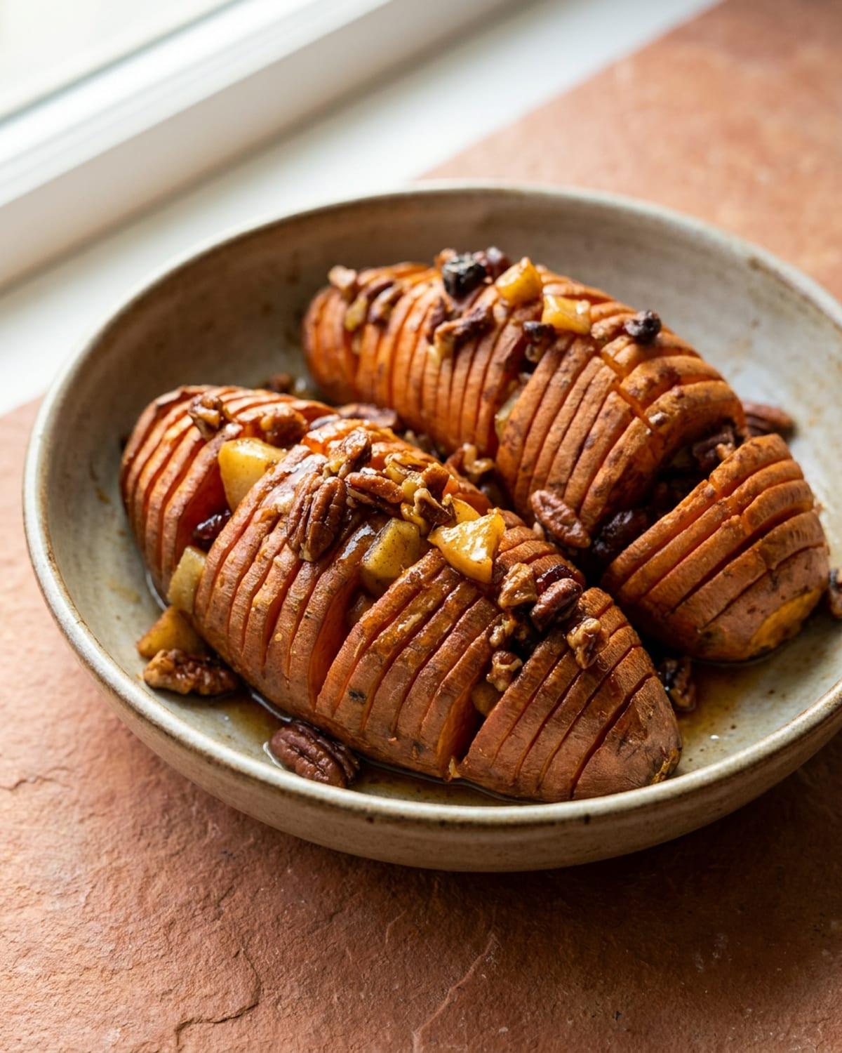 Shelli's Sweet Potato Hasselback Potatoes