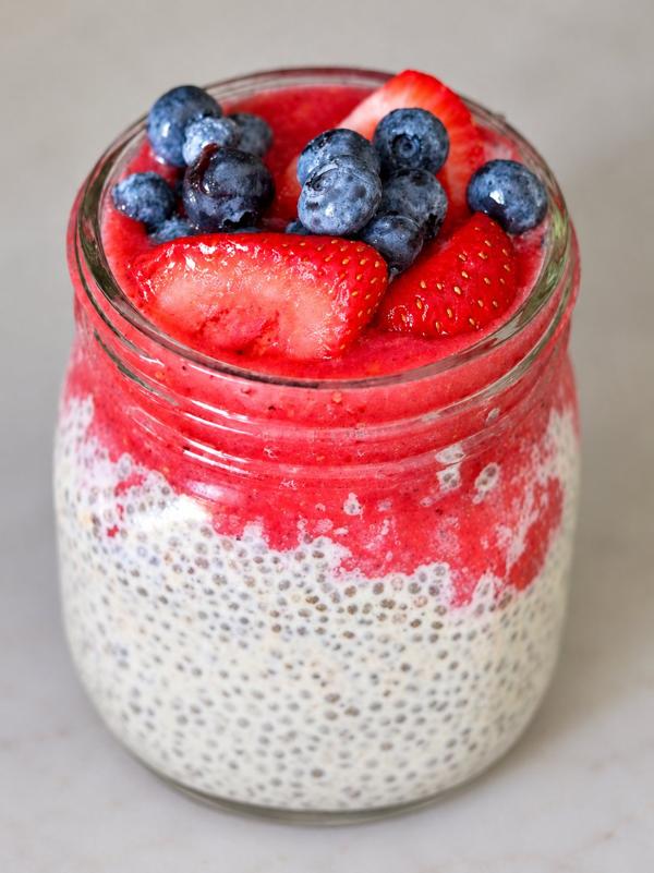 Brooke's Strawberry Sorbet Chia Pudding