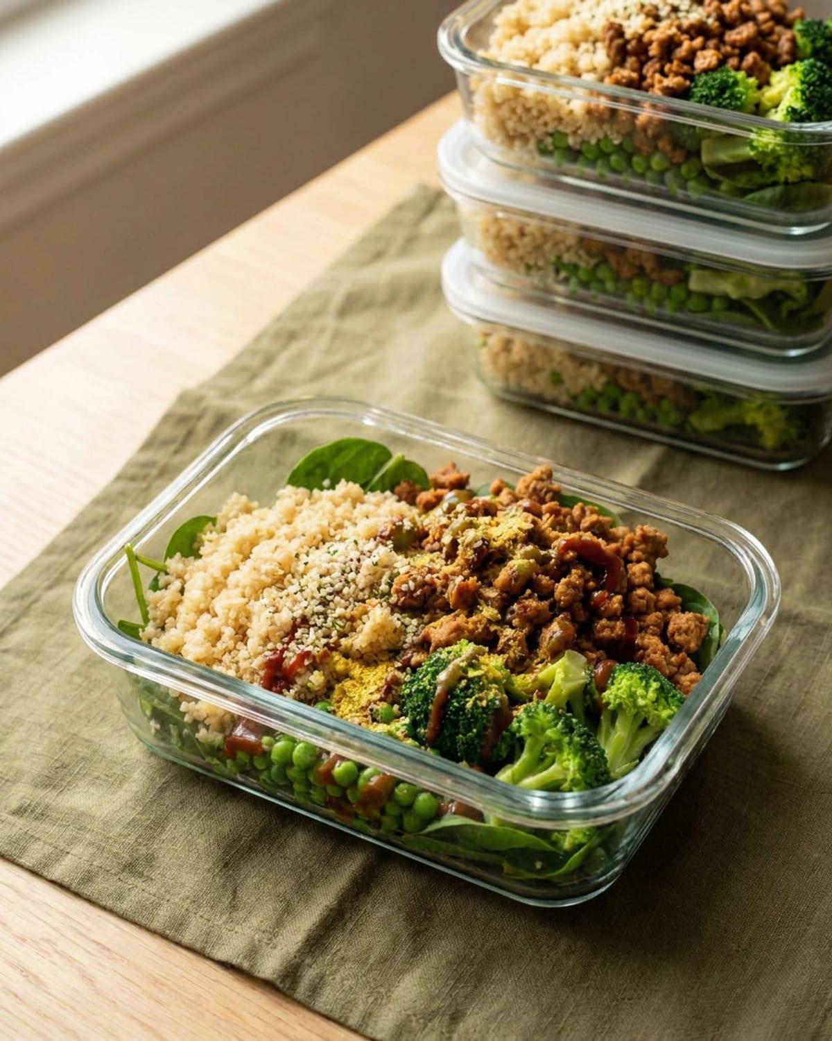 Will's Meal Prep Quinoa TVP Bowl